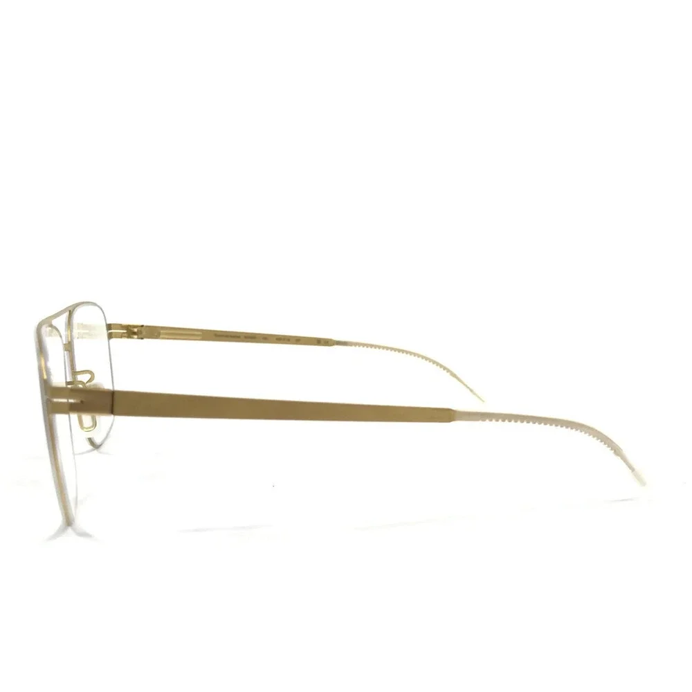 lool Eyewear Eyeglasses Frames KOSMO GD Matte Gold Square Full Rim 52-18-137